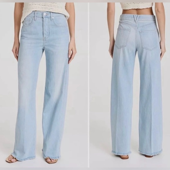 ♥️ Veronica Beard Taylor Relaxed High Rise Wide Leg Jeans ~ Size 29 - Picture 10 of 12